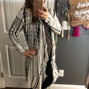 3X lightweight tie dye cardigan plus size bamboo